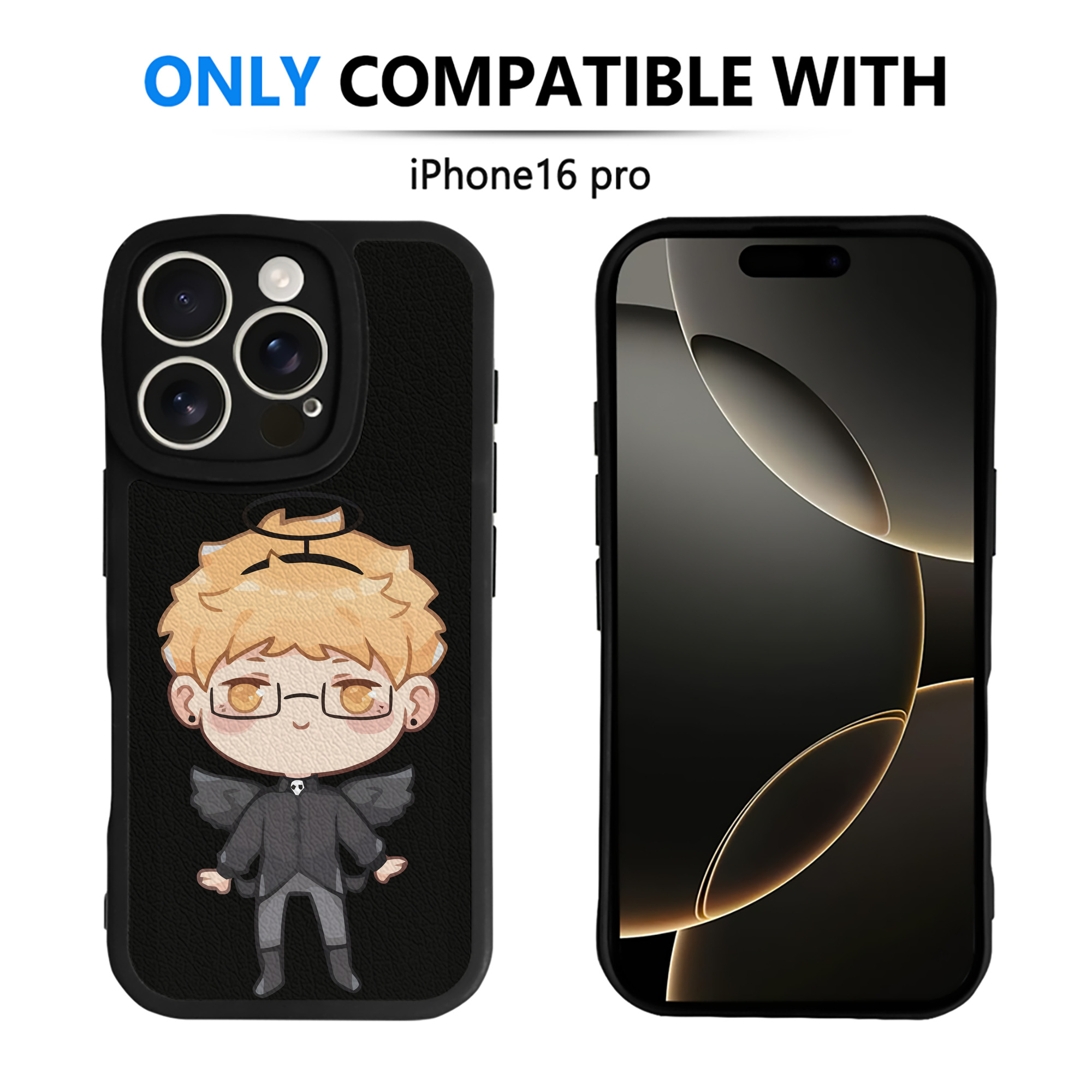 （画像用） ハイキュー!! Haikyu!! 【iPhone 16シリーズ対応】シリコンスマホケース（レザー調） 材質：シリコン